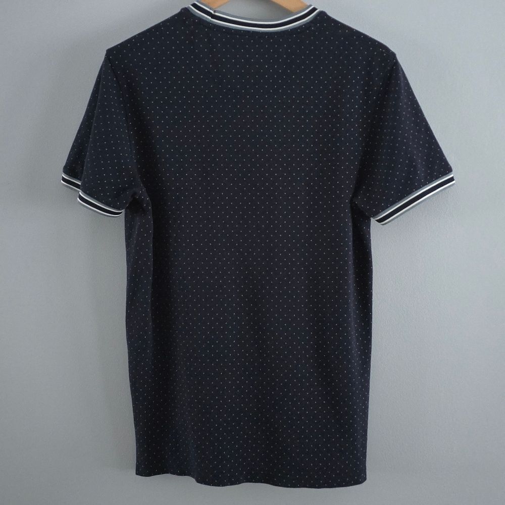 Ted Baker Glaad Pique Mini Spot T-shirt In Navy Size 3/M - Picture 5 of 5